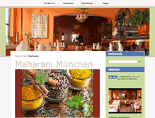 Tablet Screenshot of maharani1-muenchen.com